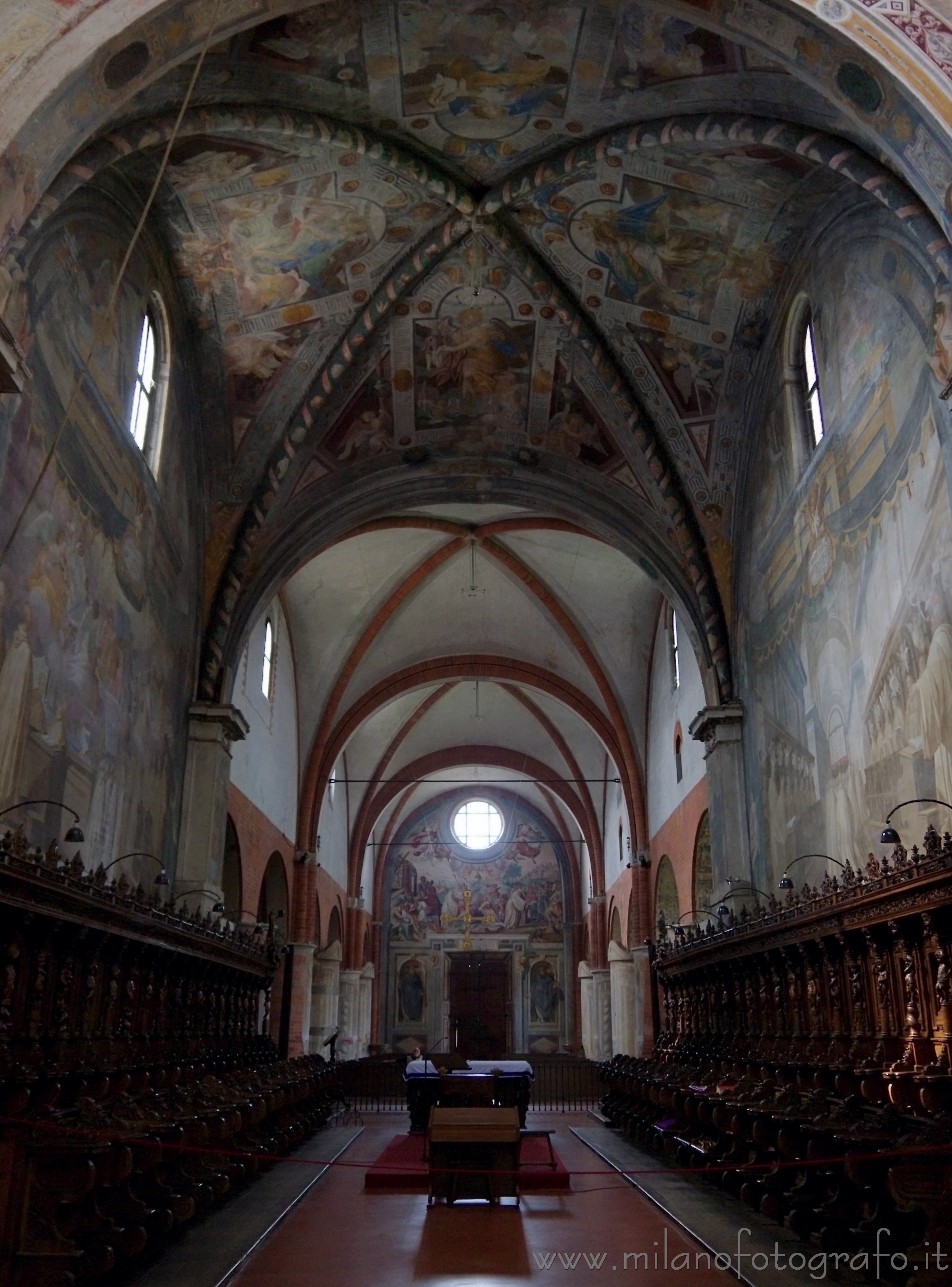 Milan (Italy) - Interior of the Abbey of Chiaravalle